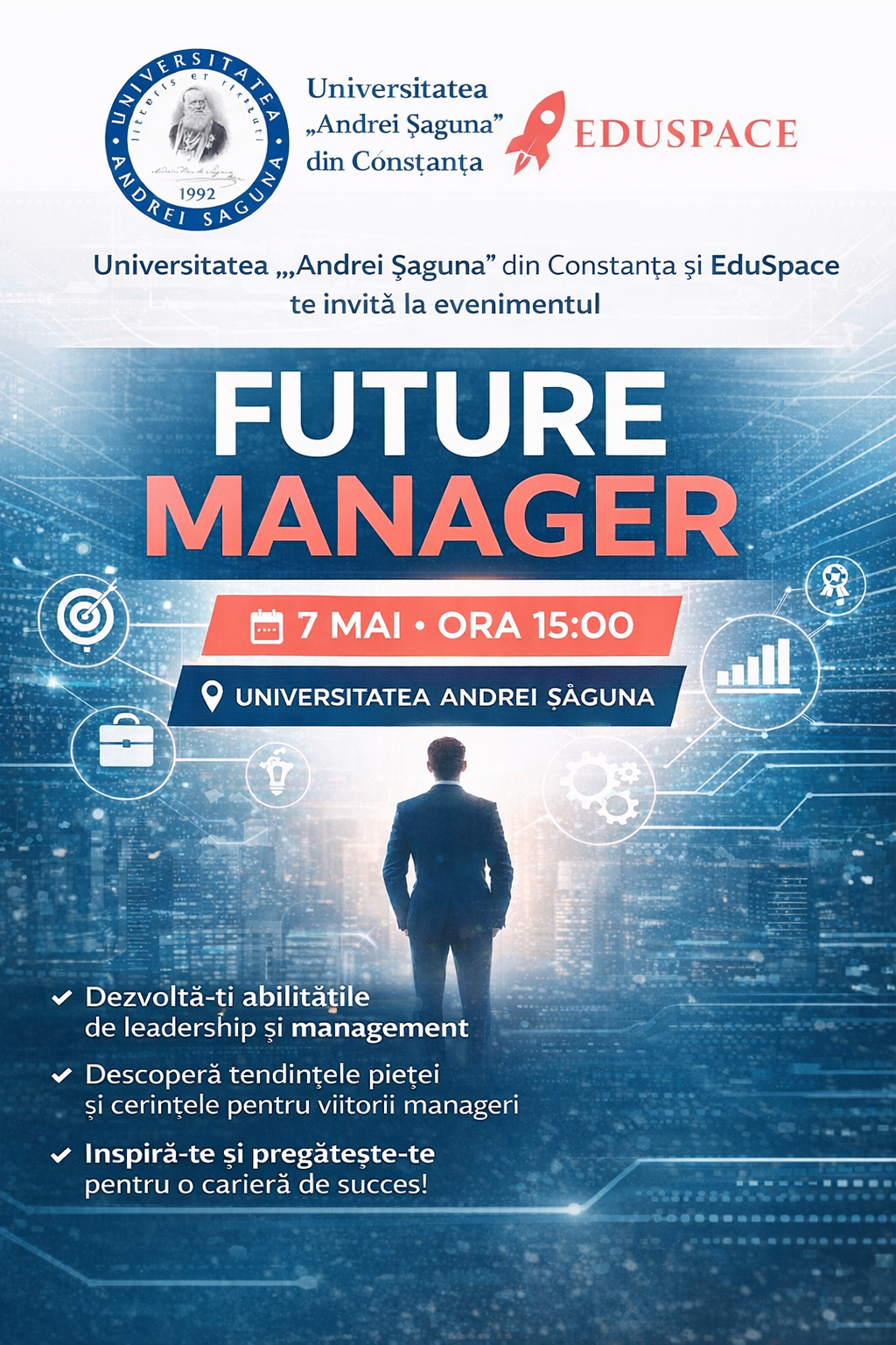 Future Manager event poster
